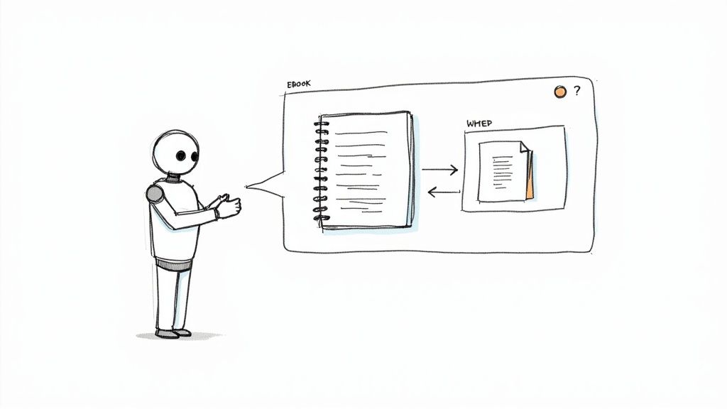 Lead Magnets and Content Gating via Chatbot