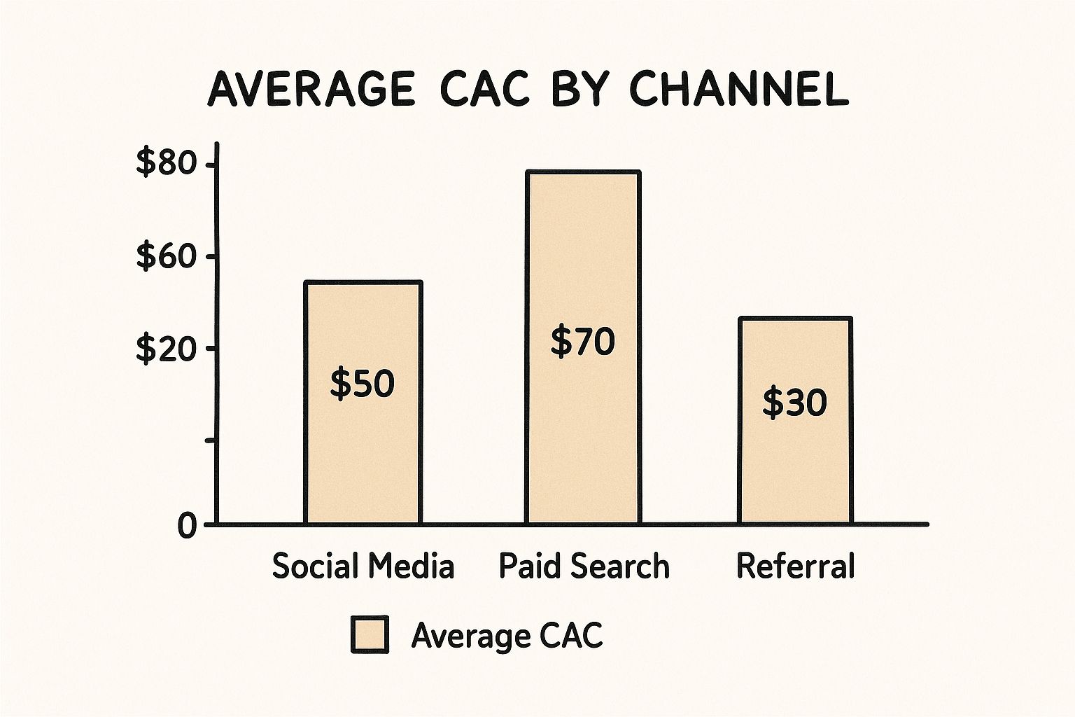 Infographic about customer acquisition cost calculator