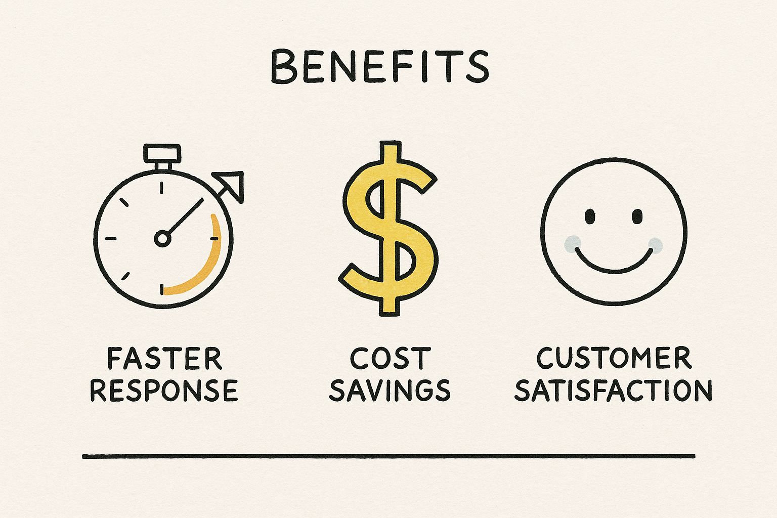 Infographic about customer support automation