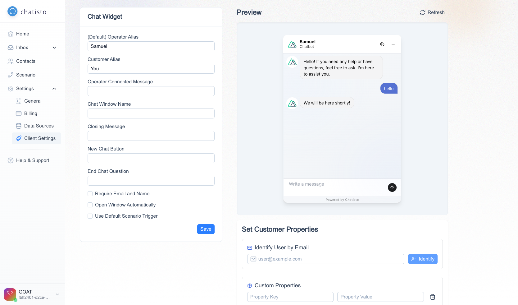 Customize Your Chat Experience